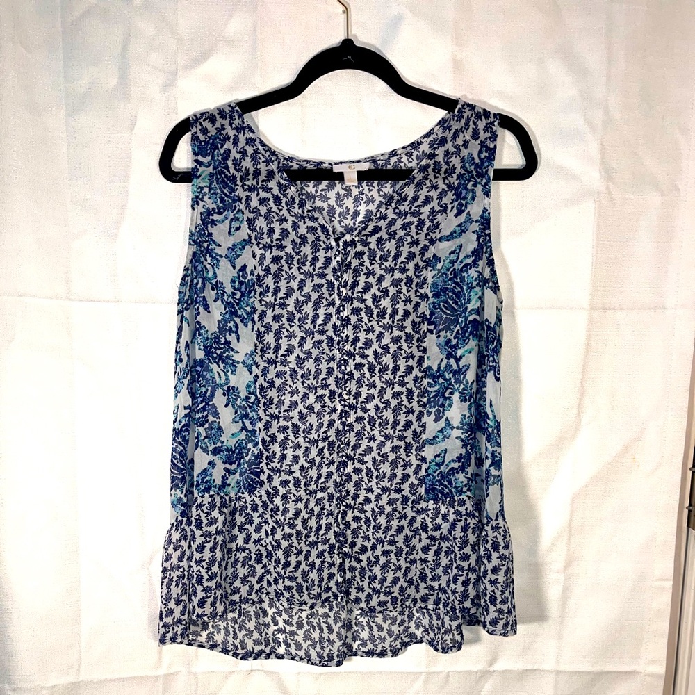 Charming Charlie Button-Down Tank